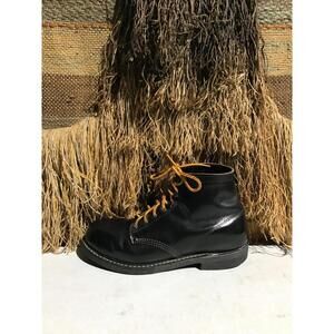 Carolina Black Leather Safety Toe Work Boots  US Mens Size 8